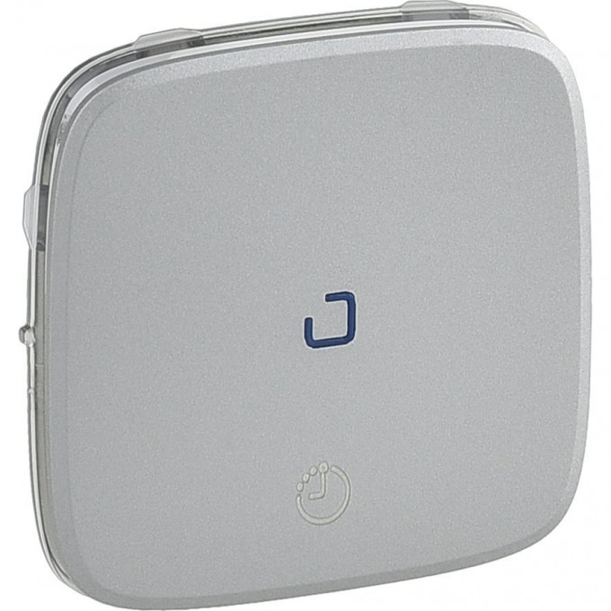 Лицевая панель Valena ALLURE для выключателя с выдержкой времени 2-канального алюминий 755217