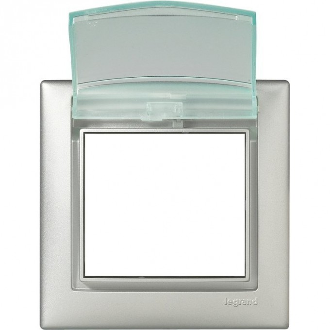 Влагозащищённая рамка LEGRAND Valena IP 44 с крышкой алюминий 770150