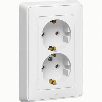 Розетка LEGRAND Cariva 2х2К+3 немецкий стандарт 16 А 250 В белый Розетка LEGRAND Cariva 2х2К+3 немецкий стандарт 16 А 250 В белый