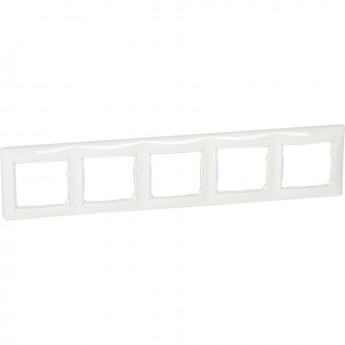 Рамка LEGRAND Valena 5 постов горизонтальный монтаж белый
