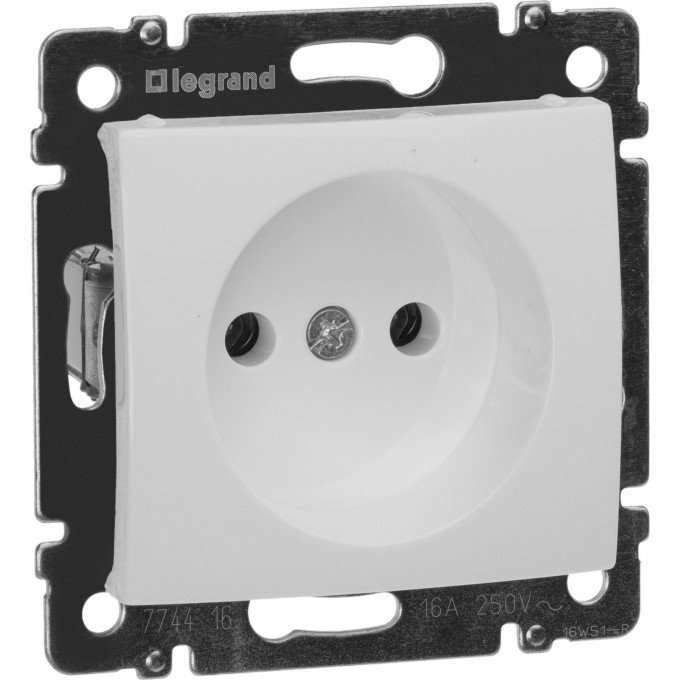 Силовая розетка LEGRAND Valena 2К на винтах 10/16 А 230/250 В белый 774416