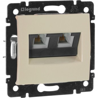 Телефонная розетка LEGRAND Valena RJ11 4 контакта 2 выхода слоновая кость Телефонная розетка LEGRAND Valena RJ11 4 контакта 2 выхода слоновая кость