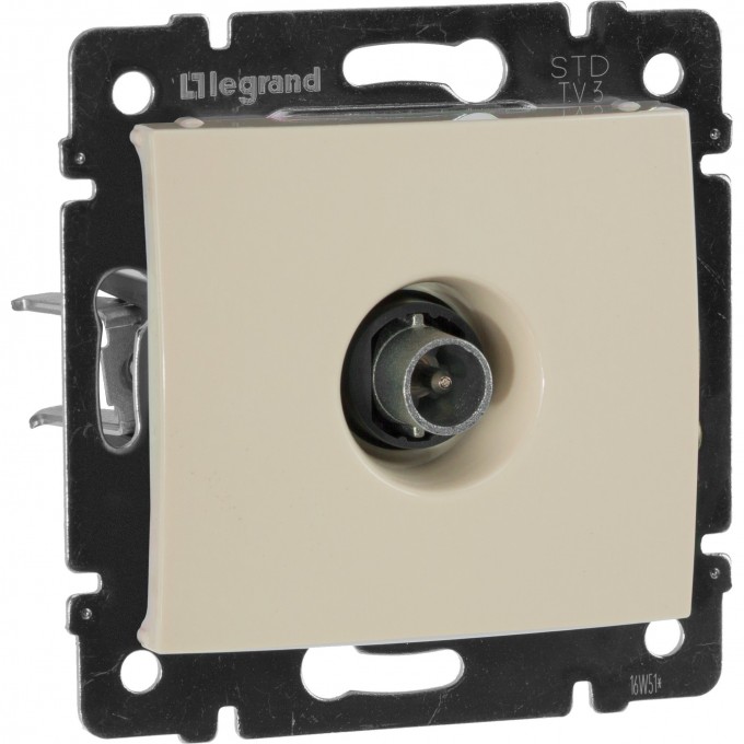 ТВ розетка LEGRAND Valena проходная 14 дБ 2400 МГц слоновая кость 774331