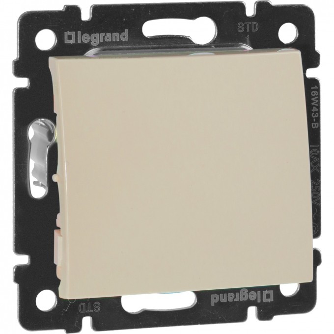 Выключатель LEGRAND Valena одноклавишный 10 A 250 В слоновая кость 774301
