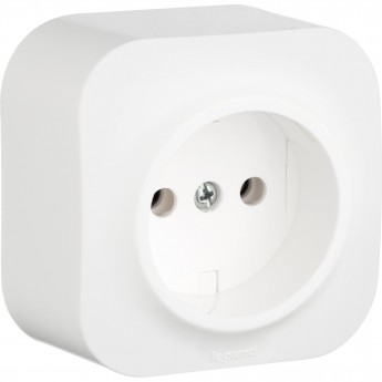 Розетка LEGRAND 2К без шторок 16 A 250 В Quteo IP 20 белый