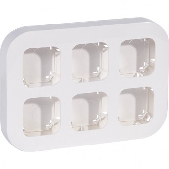 Установочный блок LEGRAND до 6 постов Quteo IP 20 белый Установочный блок LEGRAND до 6 постов Quteo IP 20 белый