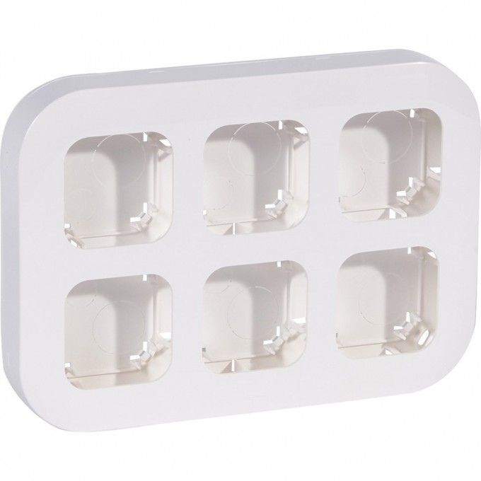 Установочный блок LEGRAND до 6 постов Quteo IP 20 белый 782296