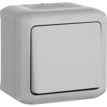 Выключатель LEGRAND Quteo 10 A 250 B IP 44 Серый Выключатель LEGRAND Quteo 10 A 250 B IP 44 Серый