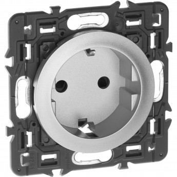 Розетка LEGRAND Celiane силовая 2К+З безвинт титан