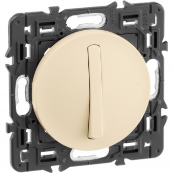 Выключатель LEGRAND Celiane 1-полюсный с тонкой клавишей слоновая кость