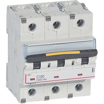 Автоматический выключатель LEGRAND DX3 16кА 100А 3П тип C белый