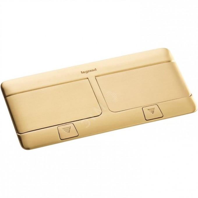 Блок выдвижной LEGRAND 8(2х4)модуля латунь 54018