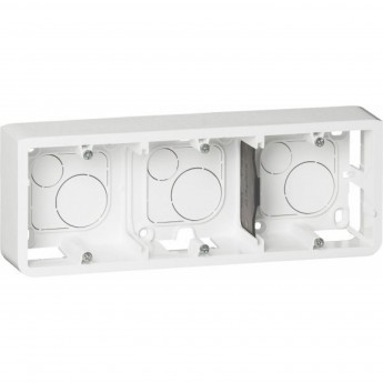 Коробка LEGRAND Mosaic накладная 6/8 модулей, высота 40мм, белый