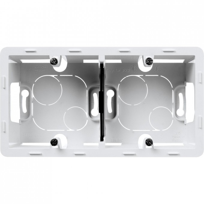 Коробка накладного монтажа LEGRAND INSPIRIA 2 поста белый 673990