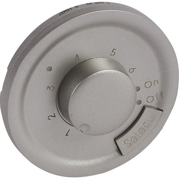 Лицевая панель LEGRAND Celiane термостат с датчиком для теплого пола Кат. № 0 674 05 титан 068549