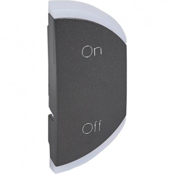 Лицевая панель LEGRAND MyHome SCS 1М "ON-OFF" правая, графит