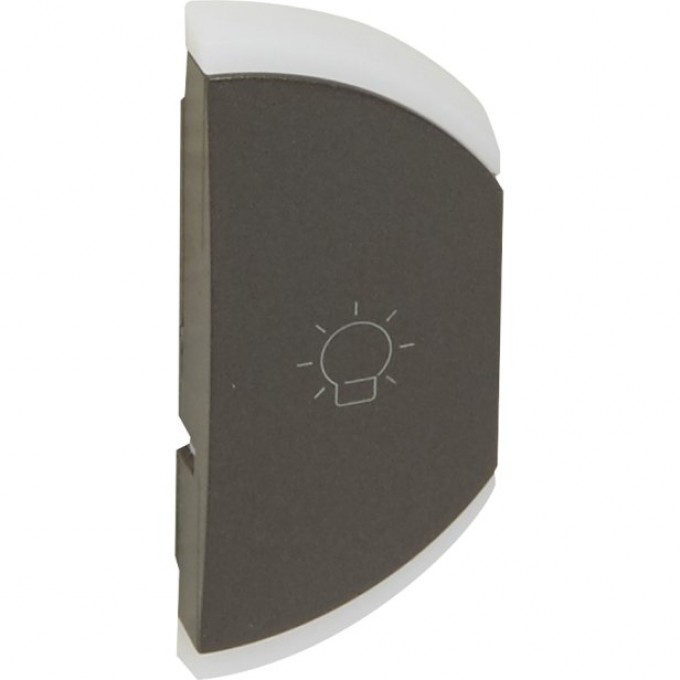 Лицевая панель LEGRAND MyHome SCS 1М "освещение" левая, графит 64848