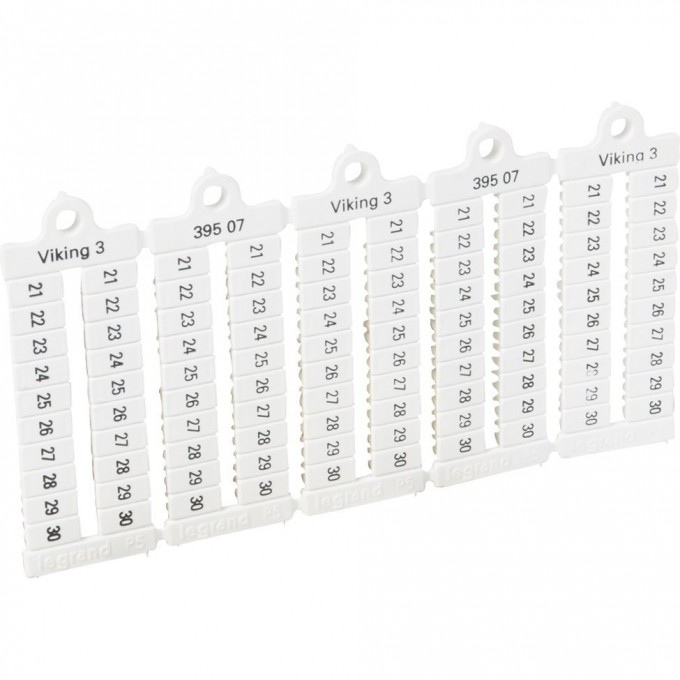 Маркировка пластиковая LEGRAND Viking, 5мм 21-30, горизонтальная 39507