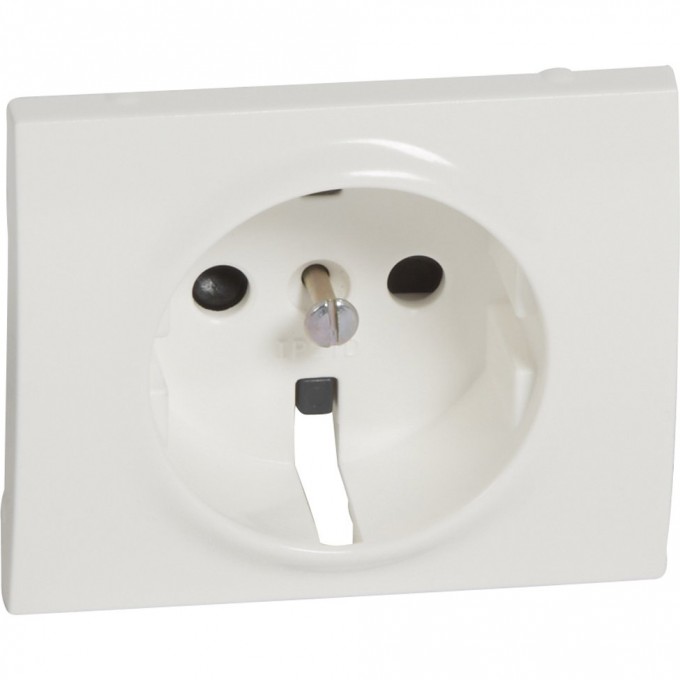 Панель лицевая LEGRAND GALEA LIFE для розетки с заземлением со шторками 777021