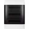 Пластиковый щиток LEGRAND PRACTIBOX S навесной 3X18 дымчатая дверь 137618