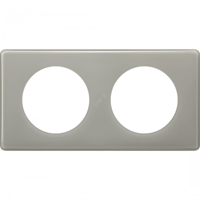Рамка 2-постовая LEGRAND CELIANE серый глянец 066602