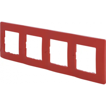 Рамка LEGRAND Etika 4 поста красный Рамка LEGRAND Etika 4 поста красный