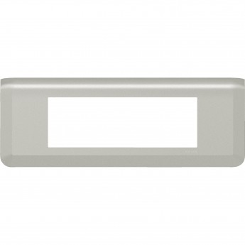 Рамка LEGRAND MOSAIC 6 модулей - алюминий