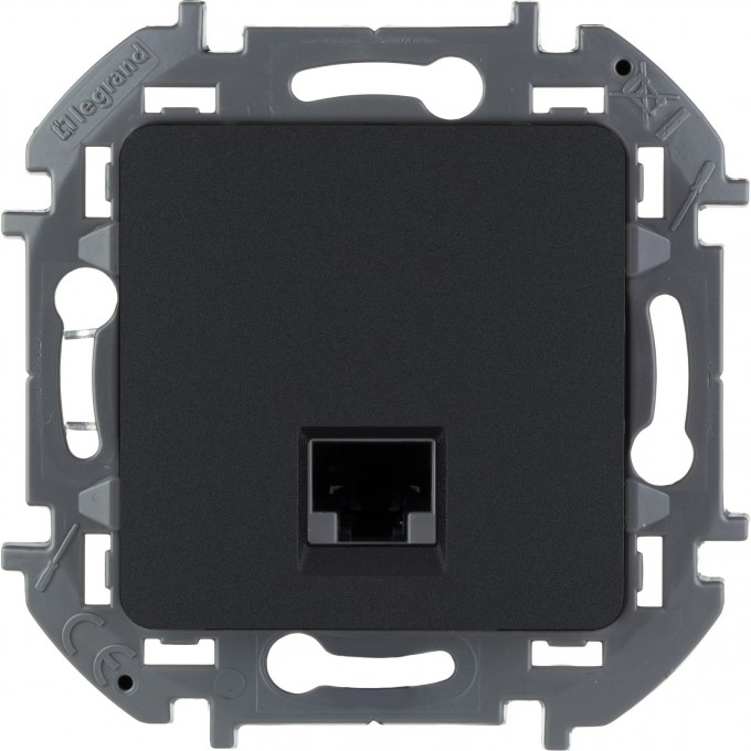 Розетка информационная LEGRAND INSPIRIA RJ 45 категория 5e UTP антрацит 673828