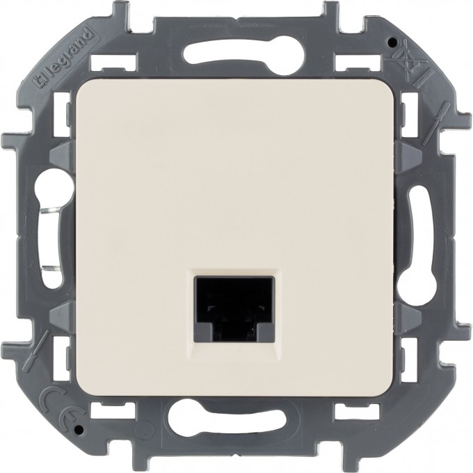 Розетка информационная LEGRAND INSPIRIA RJ 45 категория 5e UTP слоновая кость 673826