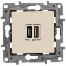 Розетка LEGRAND Etika USB слоновая кость 672336