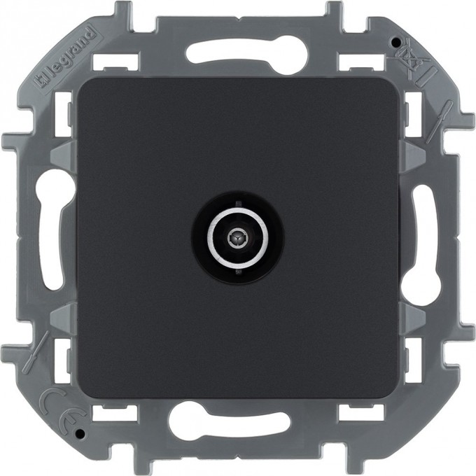 Розетка TV LEGRAND INSPIRIA проходная 14 дБ 5 862 мГц антрацит 673863