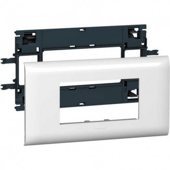 Суппорт LEGRAND Mosaic - 6 модулей - для кабель-каналов Metra 85х50, 100х50 и 130х50, белый