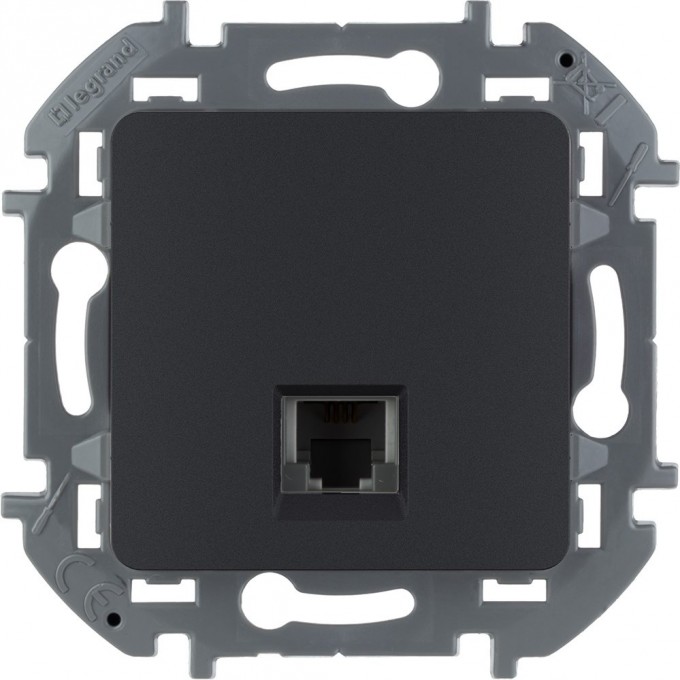 Телефонная розетка LEGRAND INSPIRIA RJ11 антрацит 673823