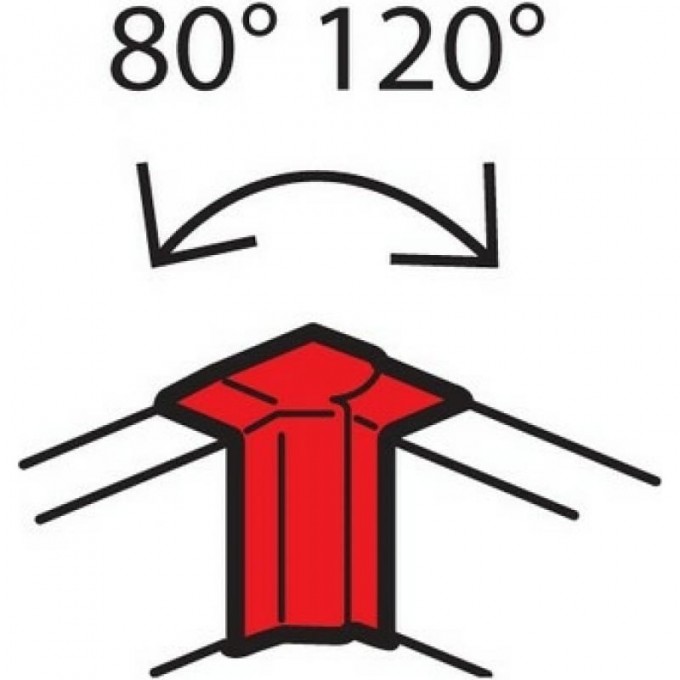 Внутренний изменяемый угол LEGRAND от 80° до 120° для кабель-каналов Metra 160x50 638091