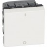 Выключатель LEGRAND Mosaic одноклавишный 10А белый 077050L