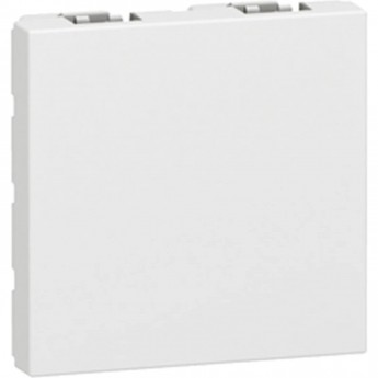 Заглушка LEGRAND Mosaic 2 модуля белая