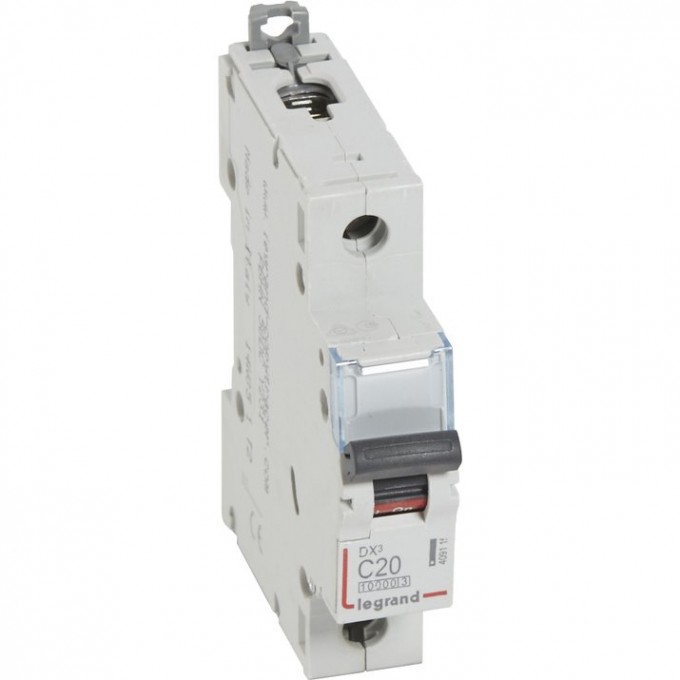 Автоматический выключатель LEGRAND DX3 1П C 20A 10kA/16kA 409115