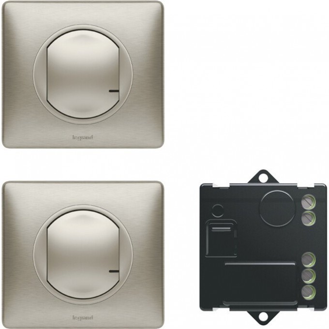 Пакет для управления освещением LEGRAND Celiane with NETATMO c 2-х мест, титан 67778