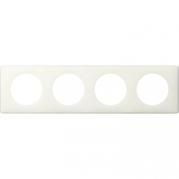 Рамка LEGRAND Celiane 4 поста Белый глянец 066634