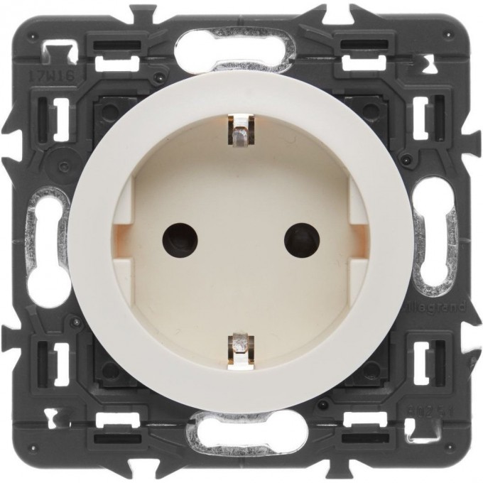 Розетка LEGRAND Celiane силовая 2К+З на винтах слоновая кость SET-1-067161-01