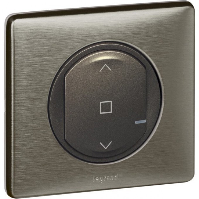 Умный выключатель рольставней LEGRAND Celiane with NETATMO 500 ВА 230В, графит/вольфрам 64896