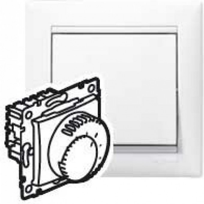 Термостат LEGRAND Valena для систем тёплых полов белый 770091